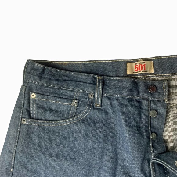 LEVI'S Original 501 Button Fly Mid-Wash Jeans - Picture 10 of 13